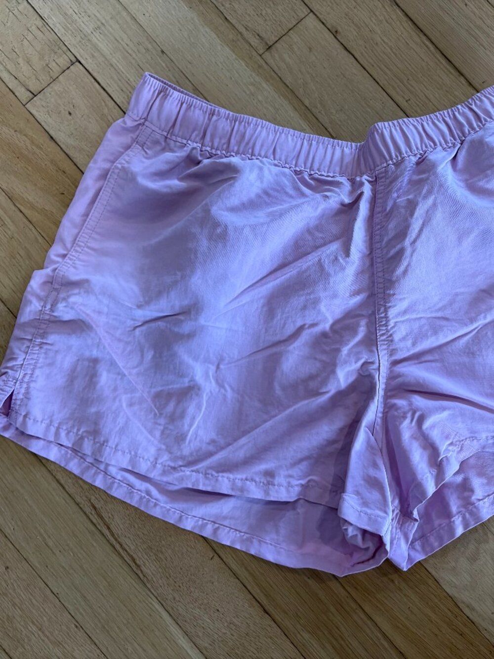 Patagonia Baggies Shorts Lilac Purple Quick Dry Elastic Waist Women's L